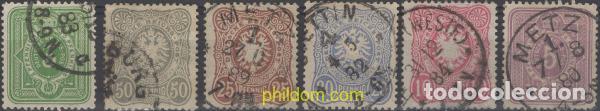 Sellos: 640979 USED ALEMANIA 1880 CIFRA Y AGUILA