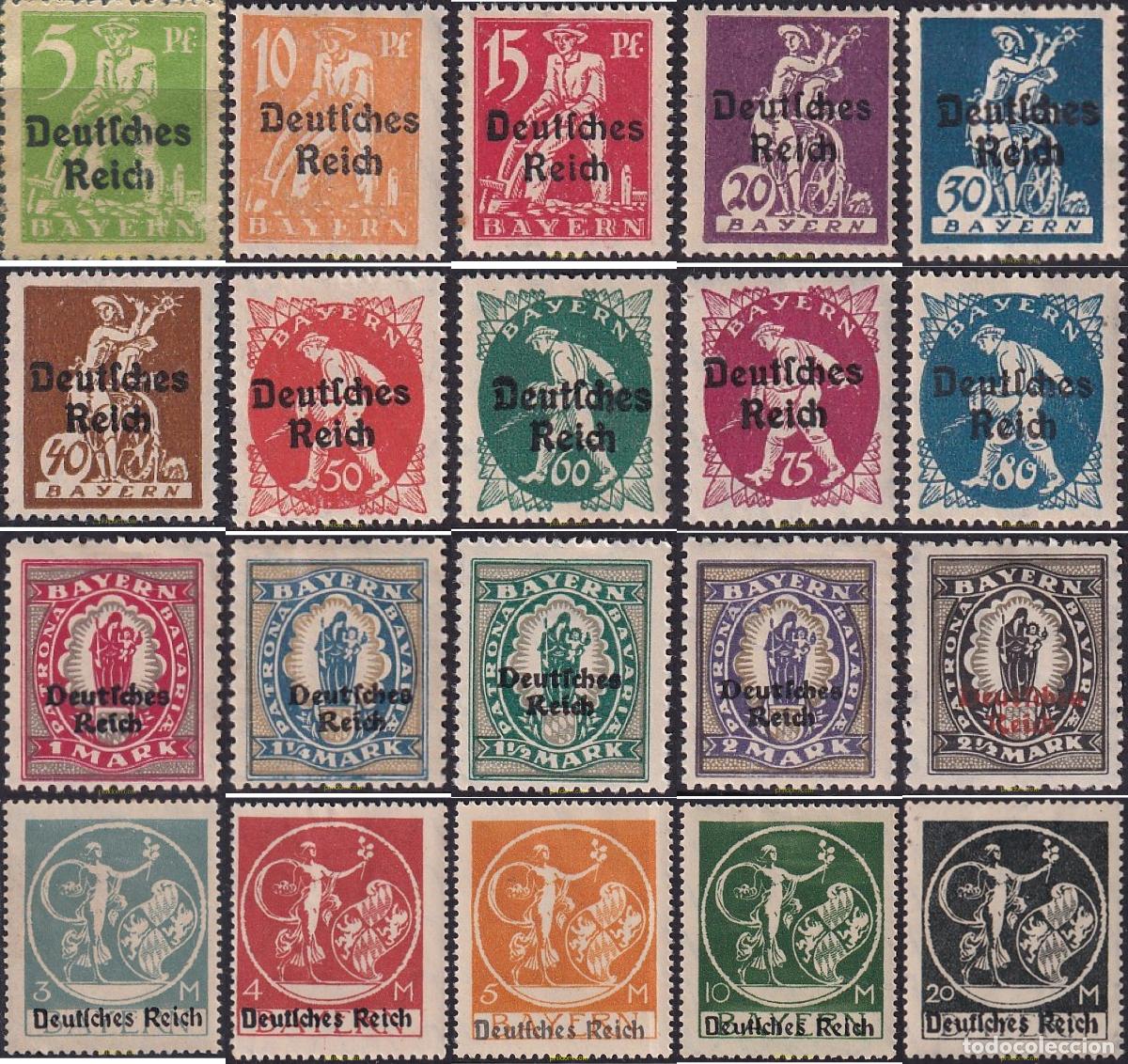 Sellos: 149762 MNH ALEMANIA 1920 MOTIVOS VARIOS