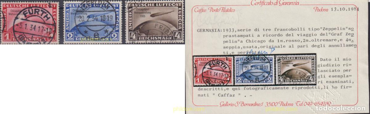 Sellos: 615854 USED ALEMANIA 1931 VIAJE POLAR DEL DIRIGIBLE ZEPPELIN