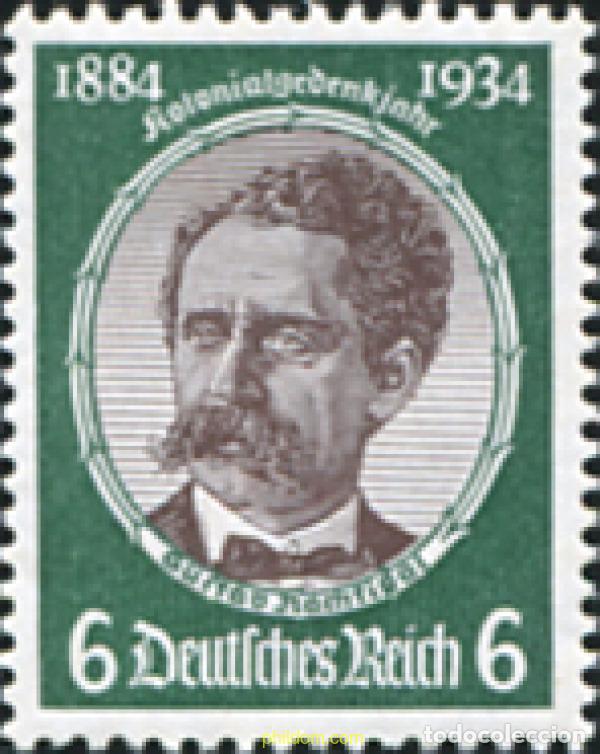 Sellos: 622332 HINGED ALEMANIA 1934 50 ANIVERSARIO DEL ESTABLECIMIENTO DE LAS COLONIAS ALEMANAS