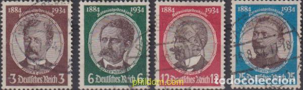 Sellos: 625621 USED ALEMANIA 1934 50 ANIVERSARIO DEL ESTABLECIMIENTO DE LAS COLONIAS ALEMANAS