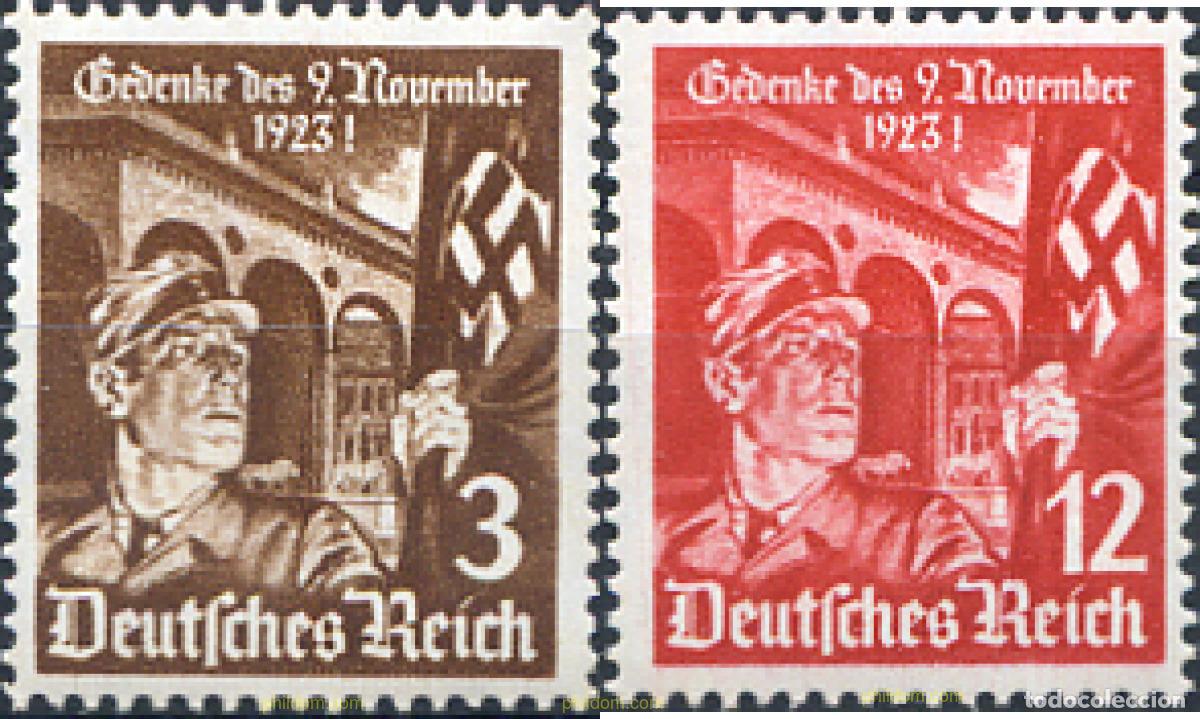 Sellos: 149836 MNH ALEMANIA 1935 12 ANIVERSARIO DE LA MANIFESTACION DEL 9 DE NOVIEMBRE DE 1923