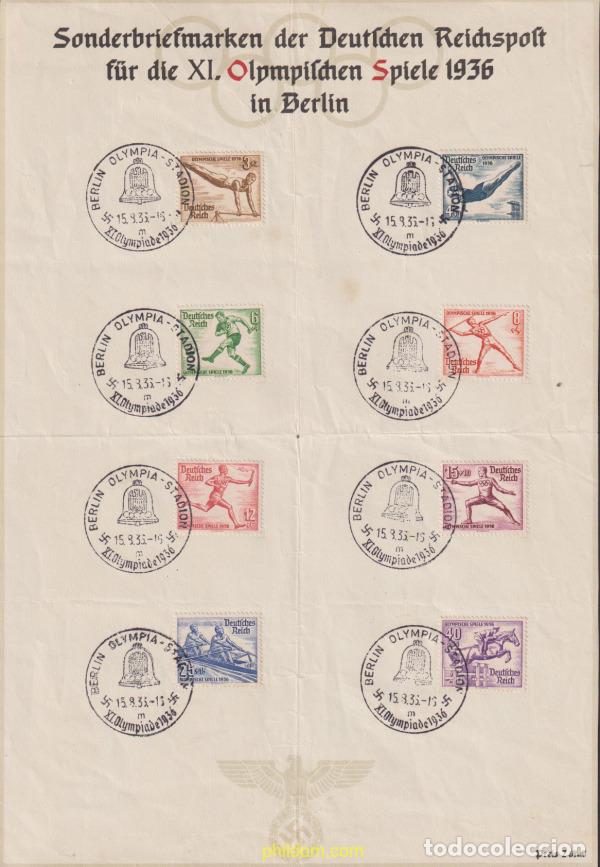 Sellos: 446257 MNH ALEMANIA 1936 6 CONGRESO INTERNACIONAL DE MUNICIPIOS
