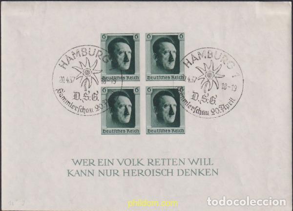 Sellos: 615841 USED ALEMANIA 1937 EL SELLO ALEMAN. EXPOSICION FILATELICA NACIONAL