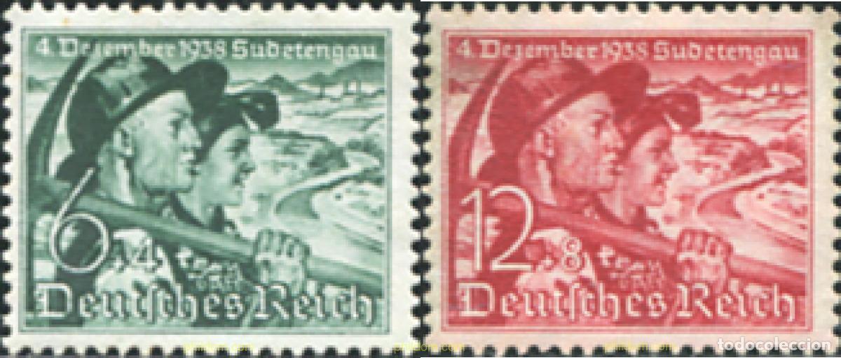 Briefmarken: 366879 HINGED ALEMANIA 1938 ANEXION DE LOS SUDETES