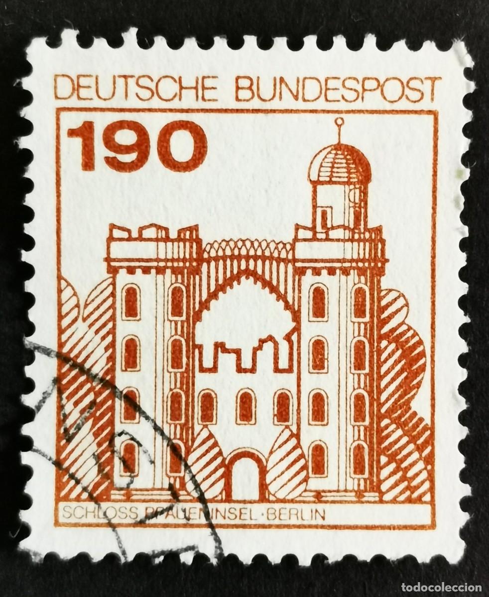 Francobolli: Sello Alemania R. Federal 1977, Fortalezas castillos: Castillo de Pfaueni, 190 Pf. Michel: DE 919AIu