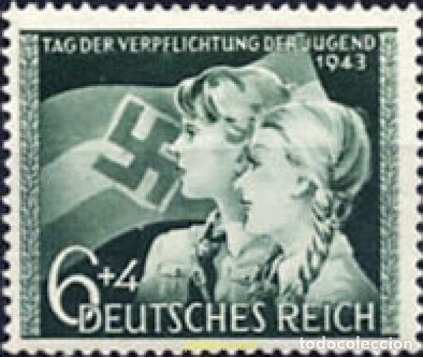 Francobolli: 149887 MNH ALEMANIA 1943 JURAMENTO DE LA JUVENTUD HITLERIANA