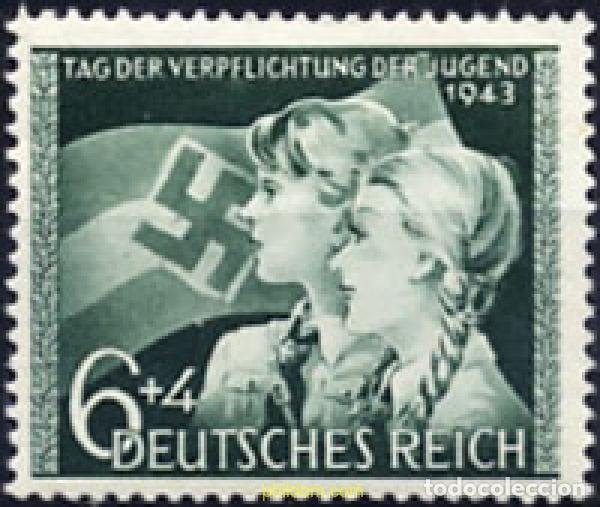 Stamps: 199559 HINGED ALEMANIA 1943 JURAMENTO DE LA JUVENTUD HITLERIANA