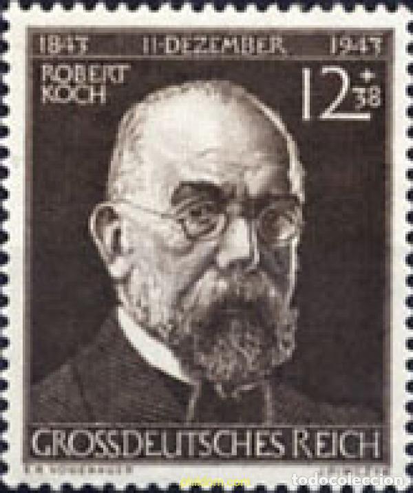 Selos: 149898 MNH ALEMANIA 1944 CENTENARIO DEL NACIMIENTO DE ROBERT KOCH
