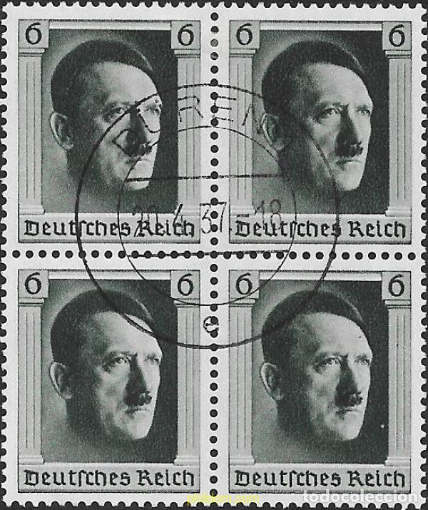Sellos: 656118 USED ALEMANIA 1937 48 ANIVERSARIO DE ADOLF HITLER