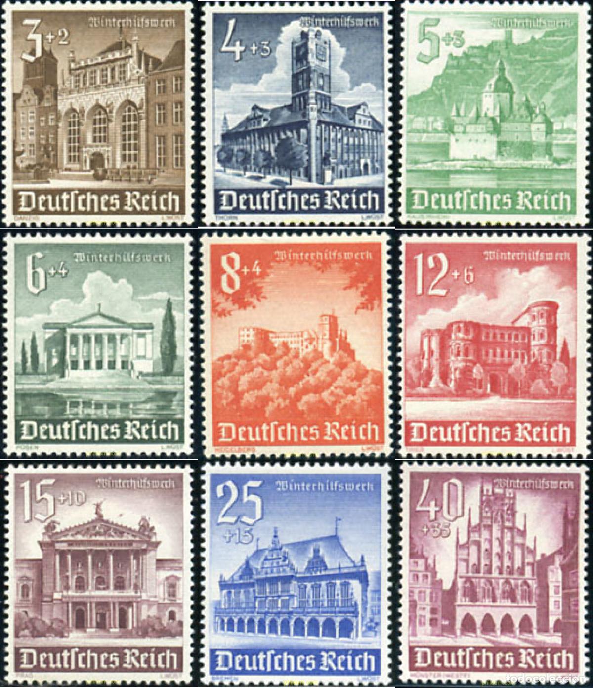 Sellos: 211406 HINGED ALEMANIA 1940 EDIFICIOS
