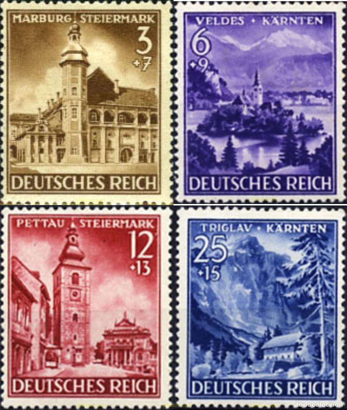 Sellos: 149872 MNH ALEMANIA 1941 ANEXION DE ESTIRIA, CARINTIA Y KRAIN