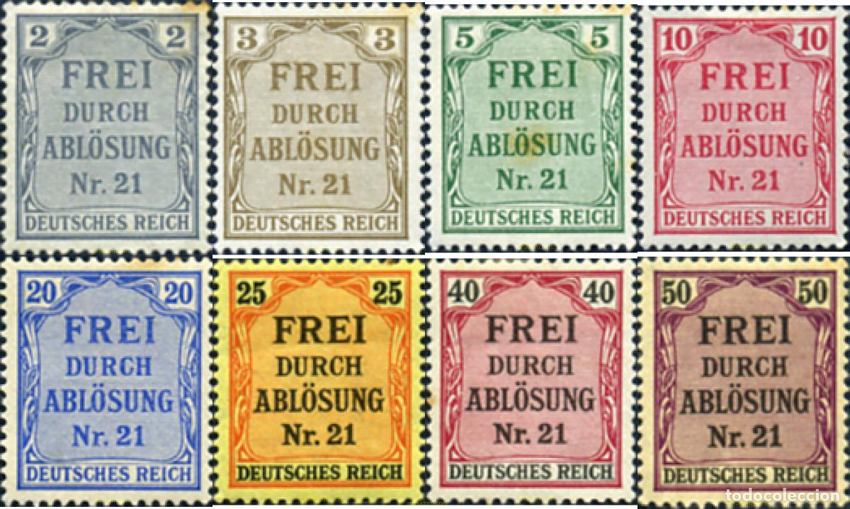 Sellos: 366917 HINGED ALEMANIA 1903 LIBRE DE IMPUESTO NR. 21