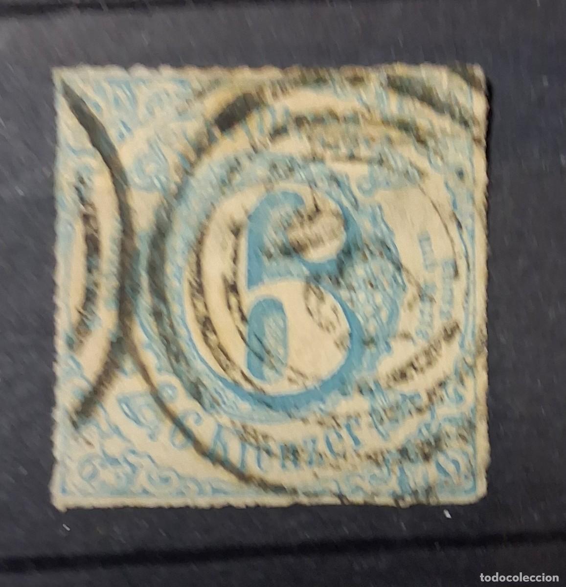 Sellos: ALEMANIA, THURN Y TAXIS, 1862, CAT.YT. TT43.