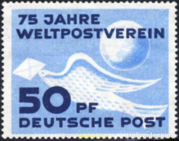 Sellos: 203312 HINGED ALEMANIA DEMOCRATICA 1949 75 ANIVERSARIO DE LA UPU