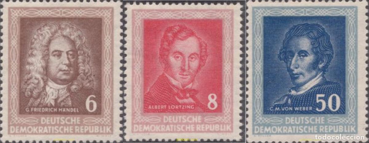 Sellos: 150446 MNH ALEMANIA DEMOCRATICA 1952 COMPOSITORES