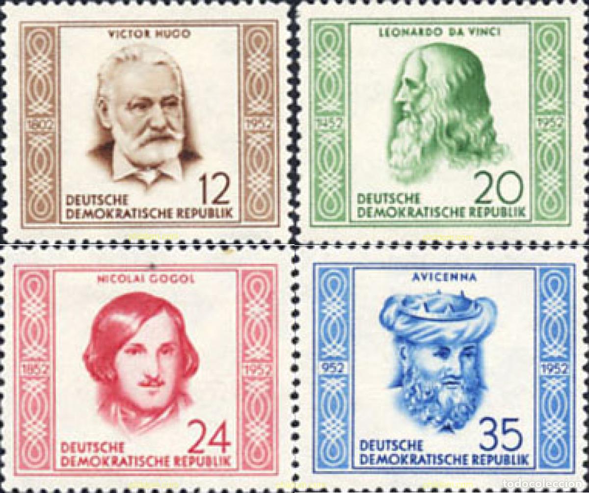 Sellos: 150447 MNH ALEMANIA DEMOCRATICA 1952 CELEBRIDADES