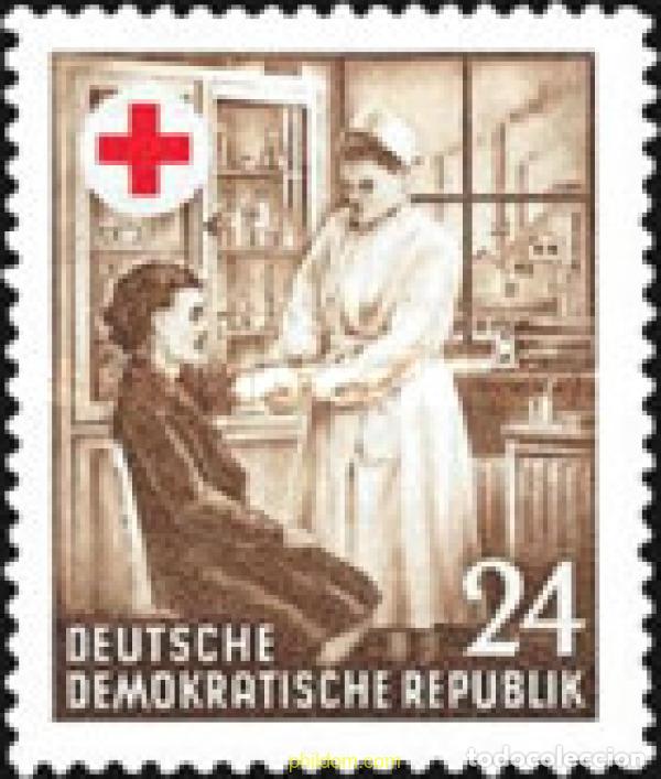 Sellos: 150458 MNH ALEMANIA DEMOCRATICA 1953 CRUZ ROJA