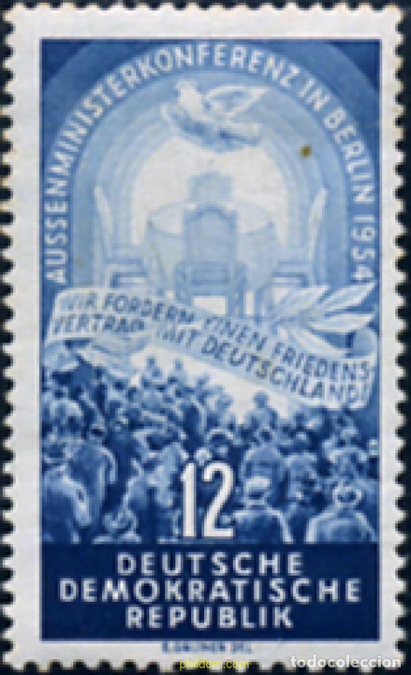 Sellos: 150462 MNH ALEMANIA DEMOCRATICA 1954 CONFERENCIA DE LOS CUATRO, EN BERLIN