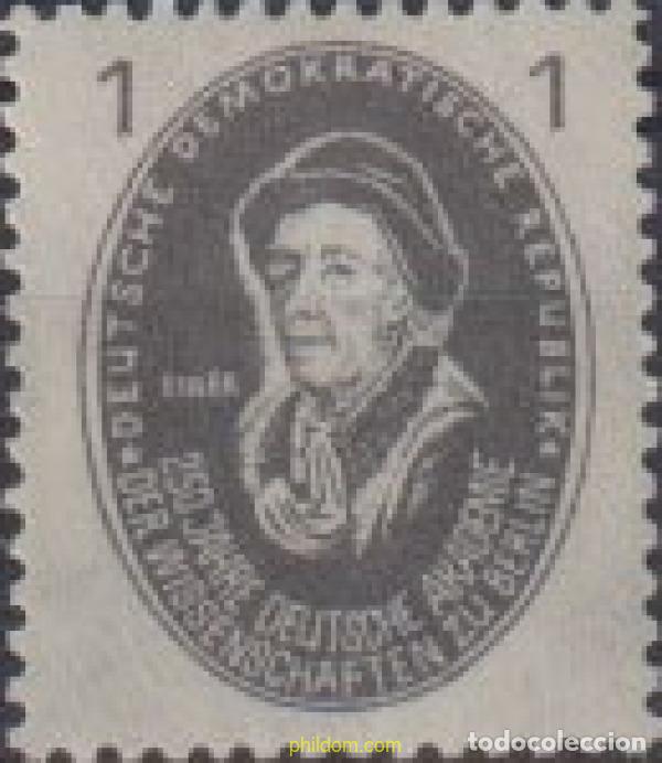 Sellos: 658105 MNH ALEMANIA DEMOCRATICA 1950 250 ANIVERSARIO DE LA FUNDACION DE LA ACADEMIA DE LAS CIENCIAS