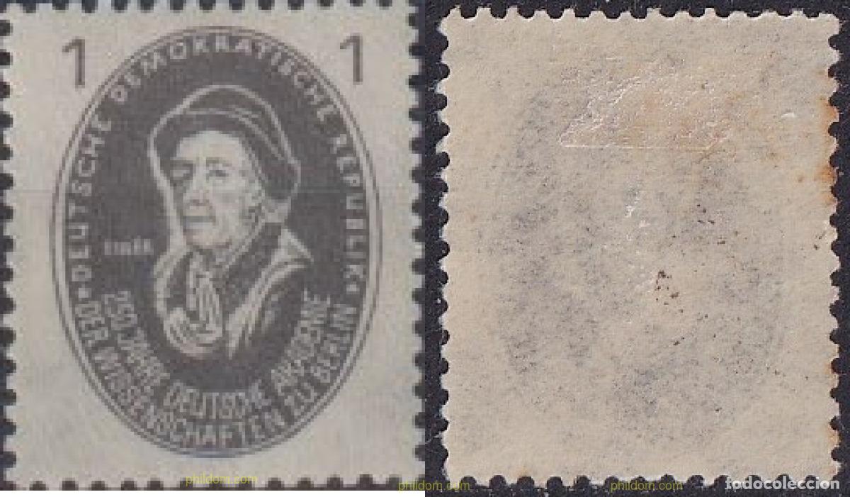 Sellos: 658106 HINGED ALEMANIA DEMOCRATICA 1950 250 ANIVERSARIO DE LA FUNDACION DE LA ACADEMIA DE LAS CIENC