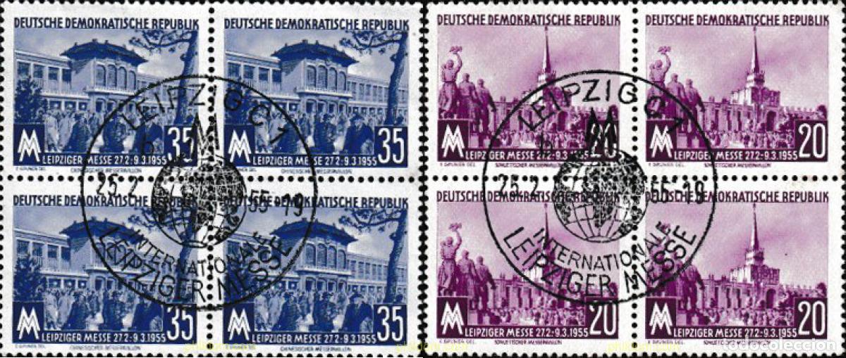 Sellos: 602618 USED ALEMANIA DEMOCRATICA 1955 FERIA DE PRIMAVERA DE LEIPZIG