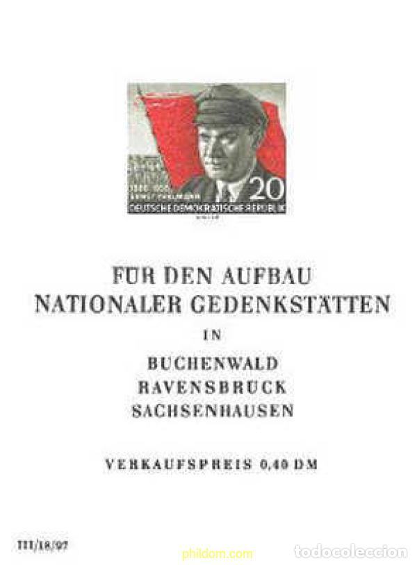 Selos: 150490 MNH ALEMANIA DEMOCRATICA 1956 70 ANIVERSARIO DEL NACIMIENTO DE ERNST THALMANN