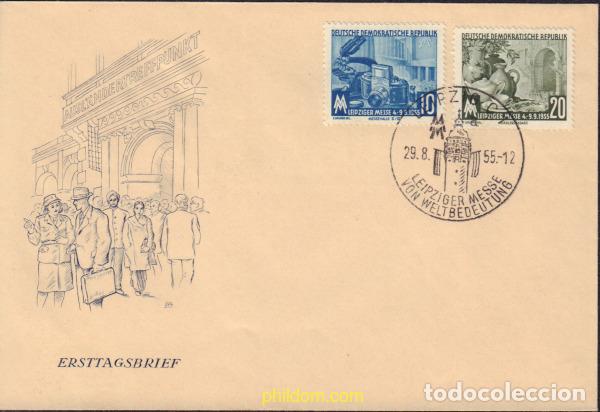 Selos: 446641 MNH ALEMANIA DEMOCRATICA 1955 FERIA DE OTO&Ntilde;O DE LEIPZIG