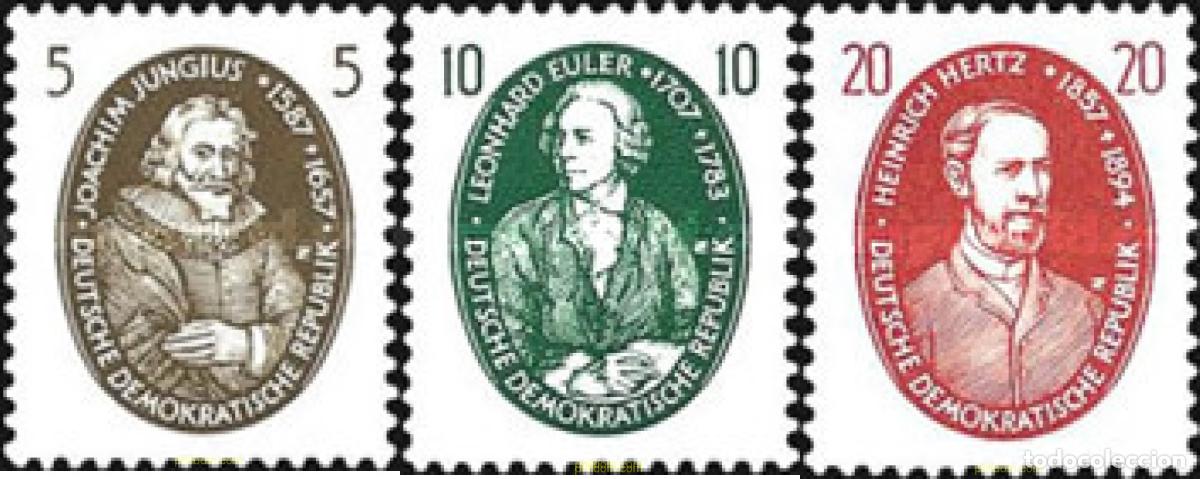 Sellos: 150505 MNH ALEMANIA DEMOCRATICA 1957 CELEBRIDADES