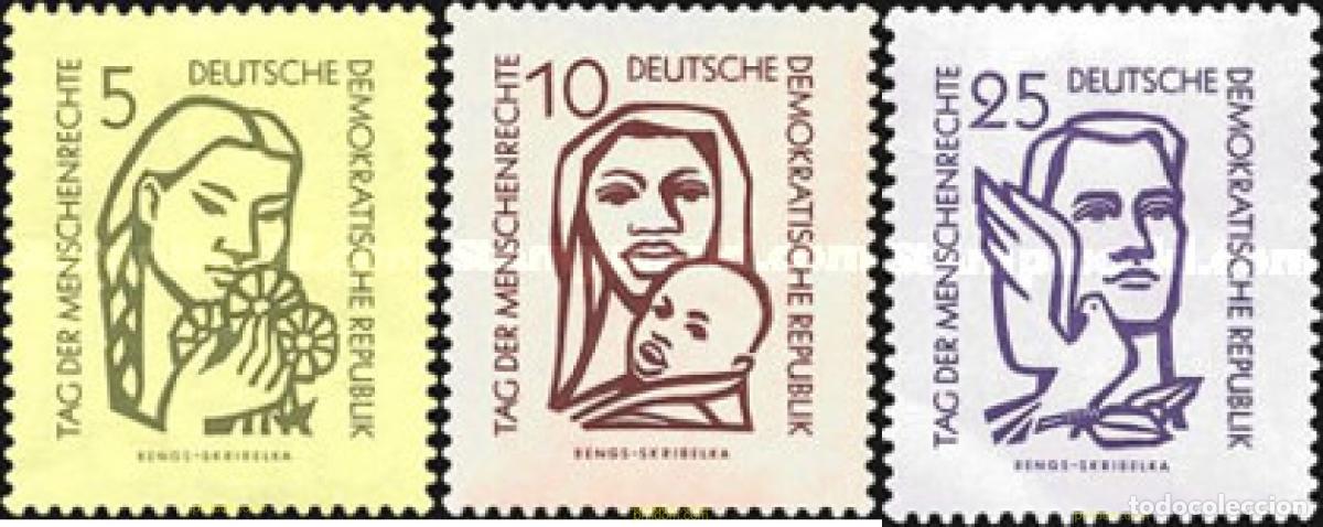 Sellos: 150499 MNH ALEMANIA DEMOCRATICA 1956 DIA DE LOS DERECHOS HUMANOS