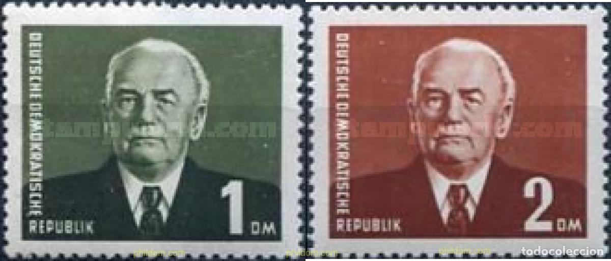 Sellos: 150517 MNH ALEMANIA DEMOCRATICA 1957 PRESIDENTE WILHELM PIECK