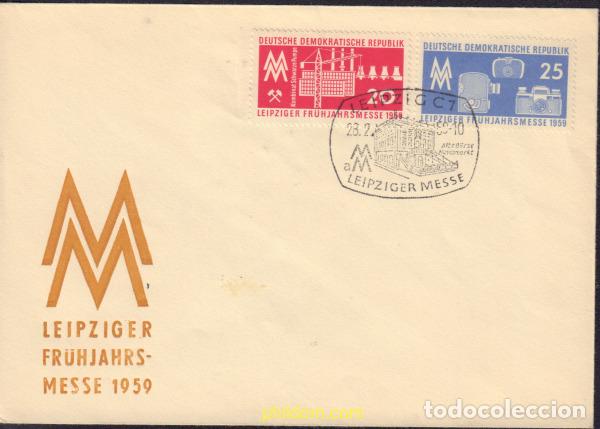 Sellos: 446720 MNH ALEMANIA DEMOCRATICA 1959 FERIA DE PRIMAVERA DE LEIPZIG