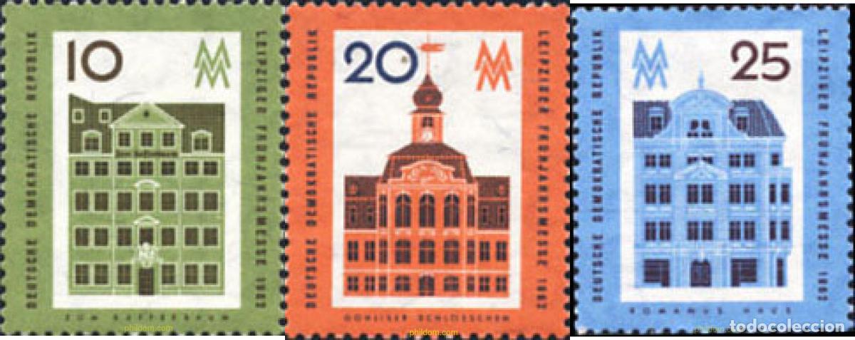 Sellos: 150577 MNH ALEMANIA DEMOCRATICA 1962 FERIA DE PRIMAVERA DE LEIPZIG