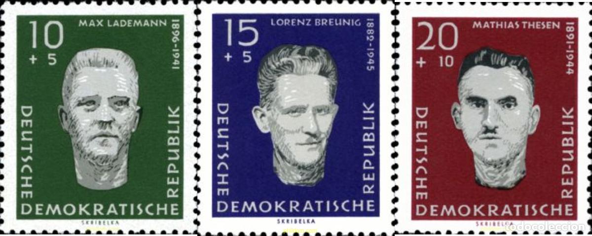 Sellos: 629055 HINGED ALEMANIA DEMOCRATICA 1960 HOMENAJE A LAS VICTIMAS DEL NAZISMO
