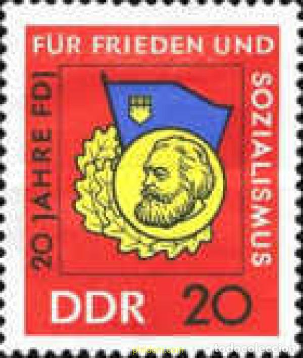 Timbres: 150628 MNH ALEMANIA DEMOCRATICA 1966 20 ANIVERSARIO DE LA ASOCIACION DE JOVENES SOCIALISTAS
