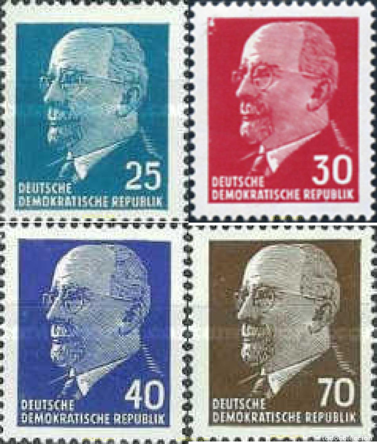 Briefmarken: 629582 HINGED ALEMANIA DEMOCRATICA 1963 PRESIDENTE WALTER ULBRICHT