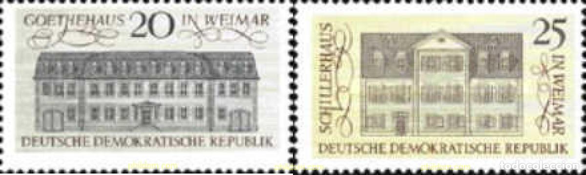 Stamps: 150652 MNH ALEMANIA DEMOCRATICA 1967 EDIFICIOS DE WEIMAR