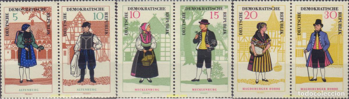Stamps: 144560 MNH ALEMANIA DEMOCRATICA 1966 TRAJES TIPICOS REGIONALES