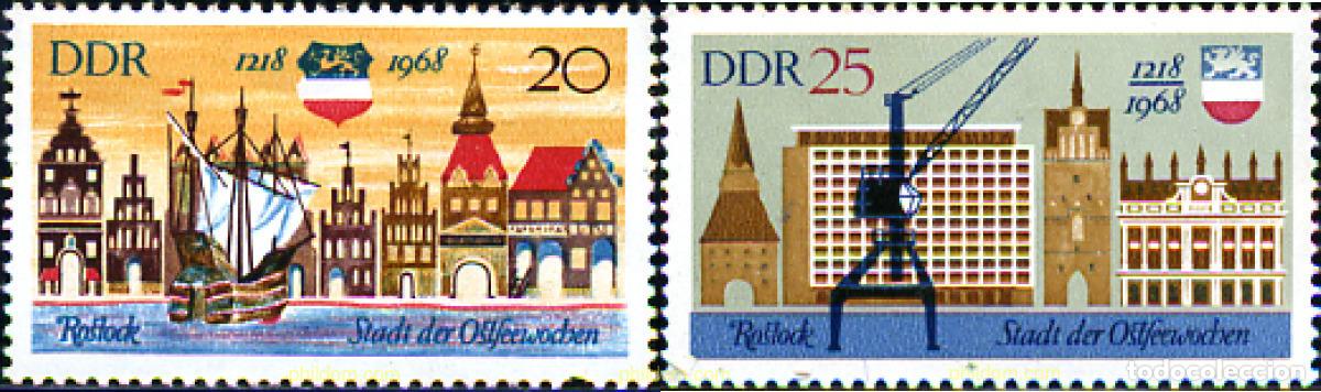 Stamps: 150664 MNH ALEMANIA DEMOCRATICA 1968 750 ANIVERSARIO DE ROSTOCK