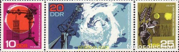 Stamps: 144593 MNH ALEMANIA DEMOCRATICA 1968 75 ANIVERSARIO DEL OBSERVATORIO METEOROLOGICO DE POTSDAM