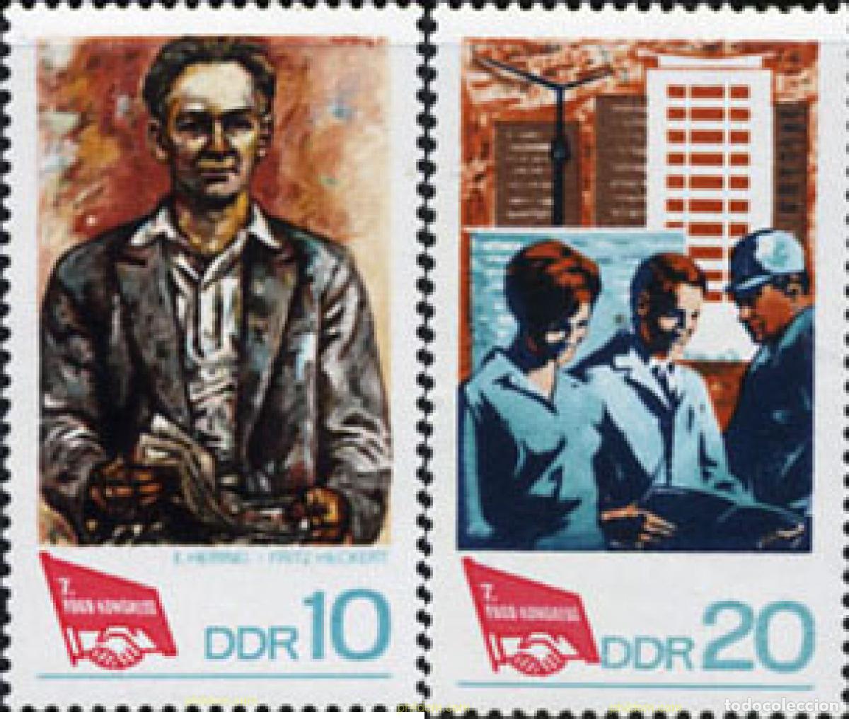 Stamps: 150658 MNH ALEMANIA DEMOCRATICA 1968 7 CONGRESO DE LOS SINDICATOS