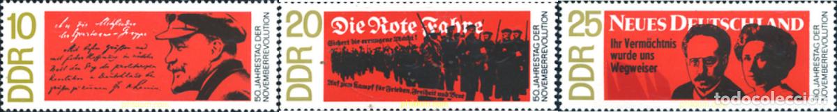 Stamps: 150667 MNH ALEMANIA DEMOCRATICA 1968 50 ANIVERSARIO DE LA REVOLUCION DE 1918