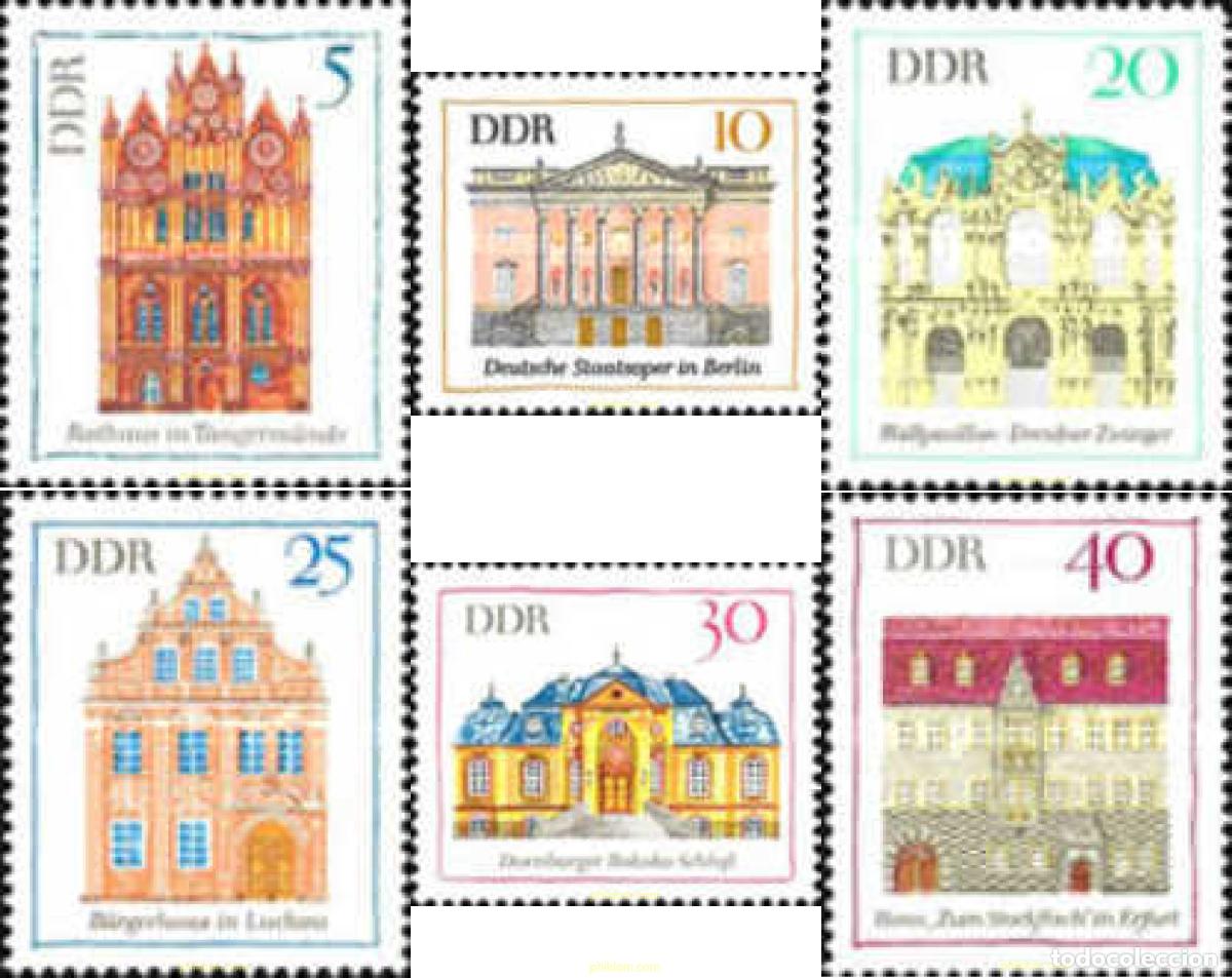 Sellos: 150668 MNH ALEMANIA DEMOCRATICA 1969 EDIFICIOS - Foto 1