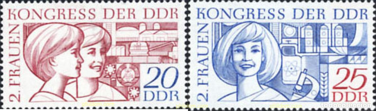 Sellos: 150673 MNH ALEMANIA DEMOCRATICA 1969 2 CONGRESO DE MUJERES DE LA REPUBLICA DEMOCRATICA ALEMANA