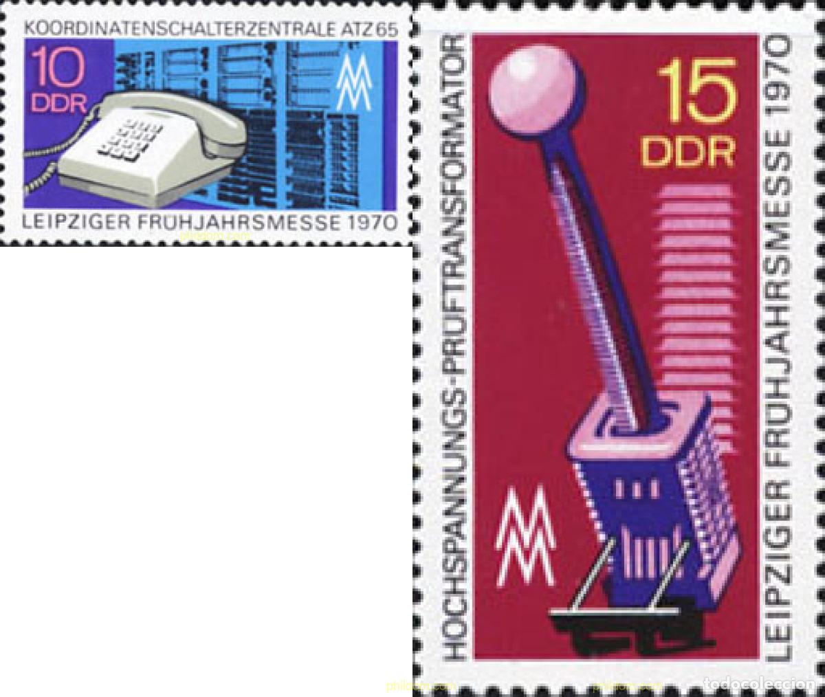 Sellos: 150687 MNH ALEMANIA DEMOCRATICA 1970 FERIA DE PRIMAVERA DE LEIPZIG