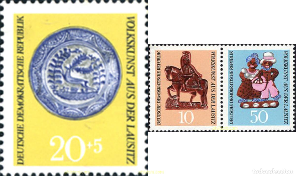 Sellos: 673198 MNH ALEMANIA DEMOCRATICA 1969 ARTE POPULAR