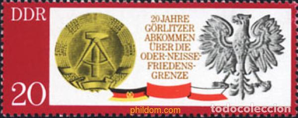 Sellos: 150693 MNH ALEMANIA DEMOCRATICA 1970 20 ANIVERSARIO DEL ACUERDO DE G&Ouml;RLITZ