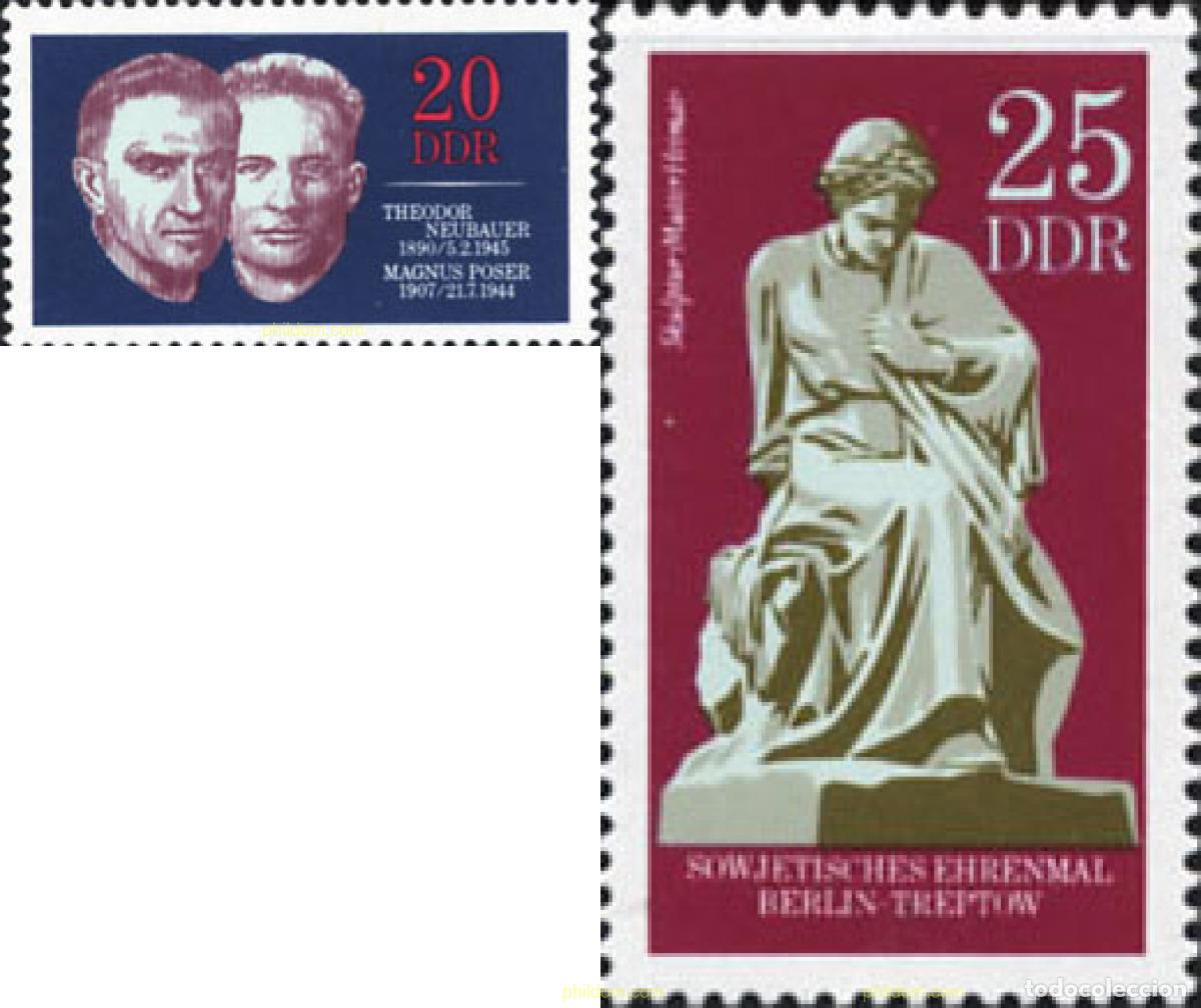 Sellos: 150696 MNH ALEMANIA DEMOCRATICA 1970 HOMENAJE A LAS VICTIMAS DEL NAZISMO