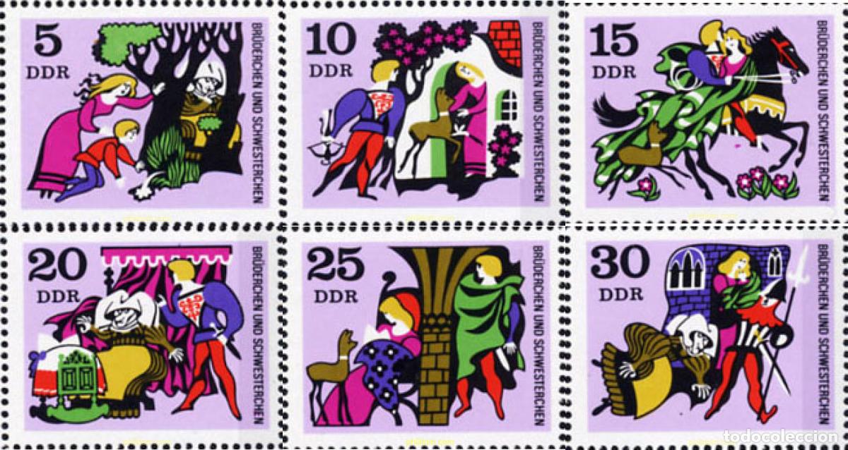 Sellos: 271043 MNH ALEMANIA DEMOCRATICA 1970 CUENTO DE LOS HERMANOS GRIMM