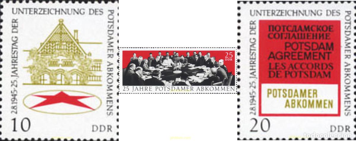 Francobolli: 144642 MNH ALEMANIA DEMOCRATICA 1970 25 ANIVERSARIO DEL TRATADO DE POTSDAM
